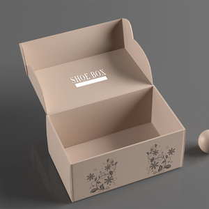 Caja de zapatos personalizada, versión pública, logotipo de moda, caja de zapatos de media cubierta, impresión creativa en color, suministro directo de fábrica - Product Image 4