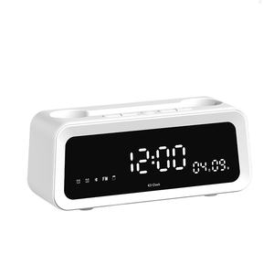 Altavoz Bluetooth Inalámbrico con Diseño de Reloj Despertador, Batería de 1500 mAh, Soporte para Teléfono Móvil, Compatible con <span class=keywords><strong>Tarjeta</strong></span> de Memoria - Product Image 1