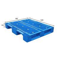 Palette en plastique HDPE 1010 1210 double face, grande, empilable, robuste, à prix avantageux, en vente