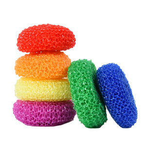 Éponges à récurer anti-rayures Amigo, rondes, multicolores, pour la vaisselle de cuisine, lot de 6 - Product Image 5