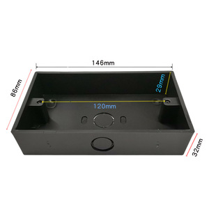 PVC chuyển đổi hộp vuông nhựa ABS knockout Wall Mount điện nối ống dẫn ổ cắm 1 gang 86 Loại chuyển đổi hộp - Product Image 1