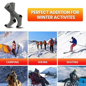Chaussettes de <span class=keywords><strong>ski</strong></span> chauffantes CZFIT en gros, pour l'hiver et l'extérieur, thermiques, réglage de la température à trois niveaux, respirantes, non imperméables, piles incluses - Product Image 6