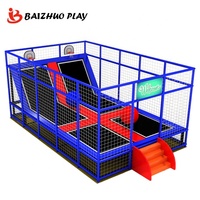 Trampolín Comercial Pequeño para Parque de Trampolines, Uso Doméstico, Trampolín Doble Mini para Niños, Equipo para Parque de Trampolines Interior