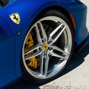Jantes à performance de virage stable, finition argent brossé avec logo personnalisé, fabriquées sur mesure pour F8 Spider/Huracan/<span class=keywords><strong>Aventador</strong></span> - Product Image 2