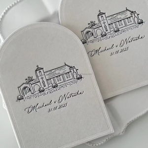 แสตมป์ฟอยล์สีทองพรีเมี่ยมสำหรับงานแต่งงานงานวันเกิดและงานปาร์ตี้การ์ดอวยพรออกแบบได้ตามต้องการ - Product Image 3