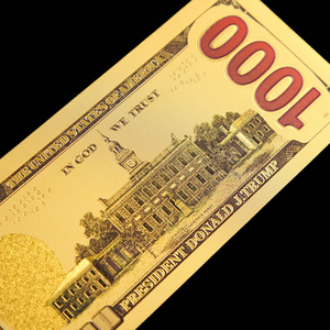 Billete de Dólar Estadounidense con Lámina de Oro, Billetes con Lámina de Oro, Dinero en Papel con Lámina de Oro - Product Image 3