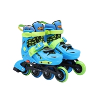 Patins à roulettes en ligne réglables pour enfants, utilisation en extérieur et en intérieur, avec roues en PU, design de chaussures lumineuses