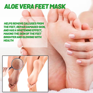 EELHOE 5 pares de mascarillas para pies con aloe vera para eliminar callosidades, hidratar, reparar y aclarar la piel dañada - Product Image 2