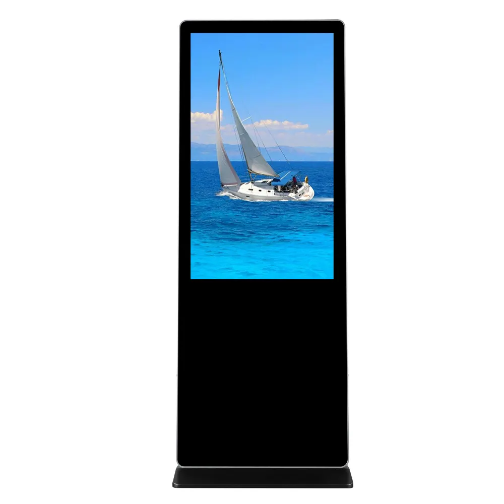 49 인치 디지털 간판 LCD 광고 디스플레이 플로어 디지털 키오스크 광고