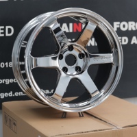 Velg Tempa Maining Forged Chrome Te37 Ultra Saga SL 6061-T6 dari Paduan Aluminium