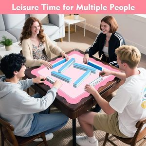 Bords festonnés couverture Mahjong <span class=keywords><strong>tapis</strong></span> anti-dérapant réduction du bruit Mahjong <span class=keywords><strong>tapis</strong></span> ménage <span class=keywords><strong>Poker</strong></span> <span class=keywords><strong>tapis</strong></span> avec sac de transport - Product Image 4