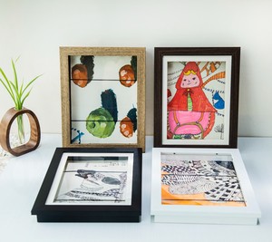 Cornice Fotografica Verticale Moderna in <span class=keywords><strong>Legno</strong></span> Ecologica per Bambini, Decorazione Camera e Regalo di Ringraziamento, Esposizione e Conservazione di Dipinti - Product Image 5