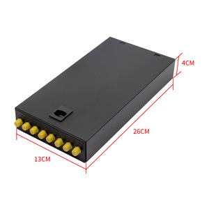 Boîtier de raccordement optique mural ou de bureau <span class=keywords><strong>ST</strong></span> 8 ports 8 fibres pour câble de descente FTTH à charge complète - Product Image 5