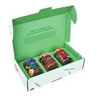 Boîte d'expédition en carton ondulé personnalisée avec logo pour pots de bougies en verre Mason, avec insert