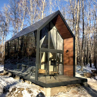 Maisonnette Mobile Luxe Préfabriquée Modulaire Moderne aux Normes Européennes en Acier, Conteneur Appartement, Maison Hôtel Entièrement Équipée