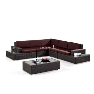 CG a forma di L di lusso Design moderno classico divano Set di grandi dimensioni per interni esterni dell'hotel