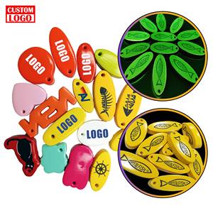 Porte-clés flottant en mousse EVA NBR PU fluorescent, porte-clés de bateau, porte-clés flottant personnalisé pour la navigation de plaisance, la pêche, les sports nautiques - Product Image 1