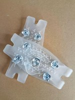 Crampons pour chaussures et bottes, griffes antidérapantes en silicone et acier inoxydable, pour la randonnée, l'escalade et la pêche en hiver