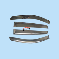 Visière de fenêtre chromée pour Nissan Navara NP300 Frontier 2015-2019 pare-soleil de voiture pare-pluie gouttière garde déflecteur de vent Kit extérieur