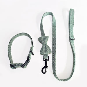 Fabricante personalizado perro arnés conjunto PANA ajustable mascota pecho Collar Acero inoxidable poliéster Pop Bowknot Bandana perro - Product Image 2