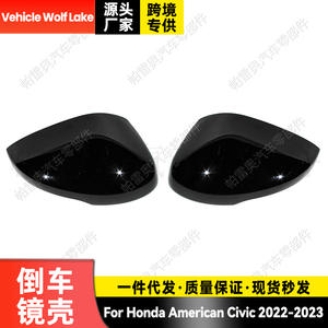 ฮอนด้า ซีวิค ปี 2022 2023 ฝาครอบกระจกมองหลังสีดำ พร้อมไฟเลี้ยว แบบมีระบบทำความร้อน ด้านขวา ด้านซ้าย วัสดุ ABS ของใหม่ - Product Image 5