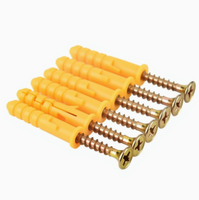 M6/M8/M10 Yellow Plastic Expansion Anchor & Self-Tapping Screw Set