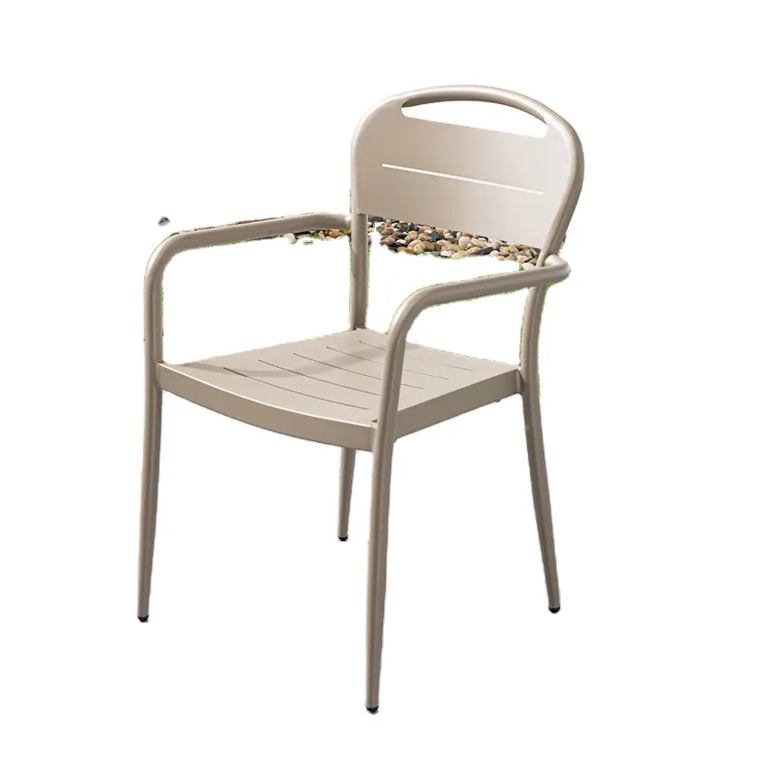Cadre de Patio Commercial en aluminium, chaise métallique, pour Restaurant extérieur, café-Restaurant, balcon, salle à manger, jardin