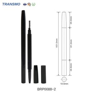 Tube vide double extrémité pour crayon à sourcils, contenant transparent en plastique pour crayon à sourcils - Product Image 2