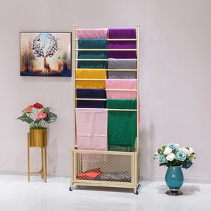 Custom Shop Wand blume Geschenk papier Seiden schal Textil Stoff Stoff rolle Teppich Teppich Boden stehend Metall <span class=keywords><strong>Display</strong></span> <span class=keywords><strong>Rack</strong></span> Stand - Product Image 1
