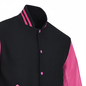 High Quality Customizable <b>Canvas</b> Varsity <b>Jacket</b> with Quick Dry Chenille Embroidery Leather Sleeves Custom Colors-for Winter - Product Image 1