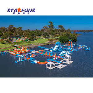 Parque acuático inflable comercial al aire libre para adultos combinación Aqua móvil inflable flotante carrera de obstáculos Parque - Product Image 4