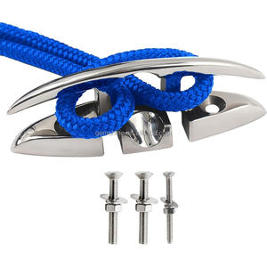 Herrajes de Montaje para Embarcaciones, Grillete de Cubierta Plegable de Acero Inoxidable 316, Grillete Empotrado para Amarre de Cuerdas - Product Image 1