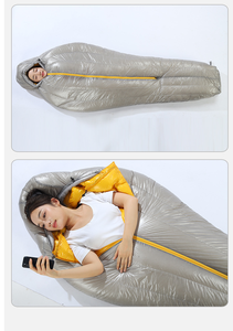 Saco de Dormir de Plumas para Adultos, Inverno, Acolchoado, À Prova de Frio, Acampamento ao Ar Livre, Unissex, Quente, 90% Plumas de Pato, Saco de Dormir para Exterior - Product Image 4