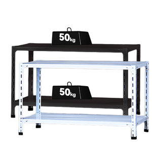 En düşük maliyetli hafif görev 50kg <span class=keywords><strong>2</strong></span> katmanlı ayarlanabilir dayanıklı çelik raf ev ev açı çelik raflar - Product Image 1