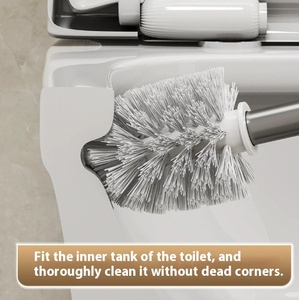 Brosse de toilette murale en silicone avec support pour salle de bain - Product Image 4