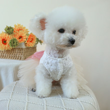 Nuovo Design personalizzato per animali domestici vestito da sposa estivo da regina per cani alla moda per feste abito in pizzo stile animali da compagnia <span class=keywords><strong>vestiti</strong></span> per cani - Product Image 5