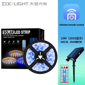 Wholesale High Quality IP67 Waterproof Smart Rgb Solar Led Strip <b>Lights</b> with Remote Control and App - Product Image 5