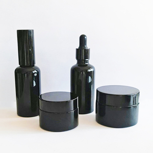 Más vendido 30ml 50ml 100mL Tarro de crema de vidrio <span class=keywords><strong>violeta</strong></span> Hermosa botella cosmética oscura - Product Image 1