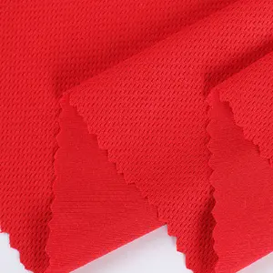 180gsm Knit Mesh Sport Fabric For Jersey 100%polyester Dri-fit Sportswear Bird Eye Mesh Fabric