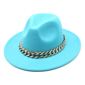 Allumer Holographique Led Clignotant Chapeaux En Gros Western Styles Rose Rouge Blanc et <span class=keywords><strong>Bleu</strong></span> Femmes Laine Cowboy Chapeau Avec Lumières - Product Image 1