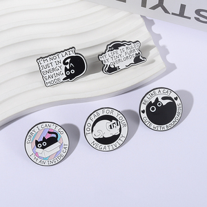 Sming Pins <span class=keywords><strong>Mi</strong></span> <span class=keywords><strong>vida</strong></span> está gobernada por Tiny Furry Overlords Esmalte Pin Demasiado FAB para tu negatividad Rechazar Insignia <span class=keywords><strong>de</strong></span> broche <span class=keywords><strong>de</strong></span> gato positivo - Product Image 1
