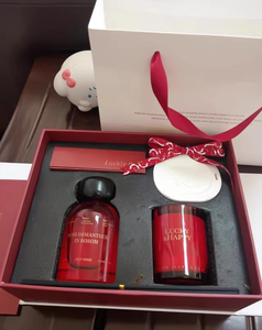 ชุดของขวัญก้านไม้หอมและเทียนหอม LANJO ระดับพรีเมียม ทำจากขี้ผึ้งถั่วเหลือง - กลิ่นหอมบำบัดรักษ์โลกสำหรับวันวาเลนไทน์และคริสต์มาส - Product Image 3