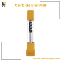 Fraise carrée à 4 cannelures, revêtement TiAlN, pour acier allié, acier à outils, acier prétrempé, acier inoxydable, cuivre, fraisage CNC