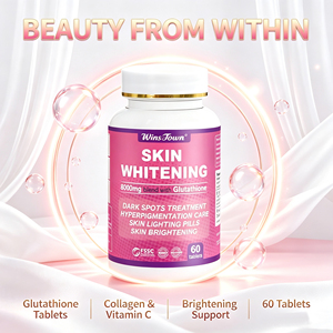 Tabletas blanqueadoras de piel con glutatión OEM Private, colágeno, vitamina C, suplemento dietético para el brillo de la piel, tabletas para el cuidado de la piel - Product Image 5