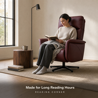 Fauteuil inclinable électrique à dossier haut avec moteur sans balais ultra-silencieux 135 °   Canapé inclinable moderne de loisirs pour une personne