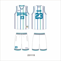 Vente en gros de maillots de basket-ball de haute qualité, respirants, séchage rapide, design avec logo personnalisé, ensemble d'uniformes d'entraînement pour hommes, sublimation complète