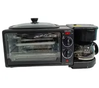 Лидер продаж, портативная автоматическая мини-Кофеварка 3 в 1 для кофейного тоста и яиц