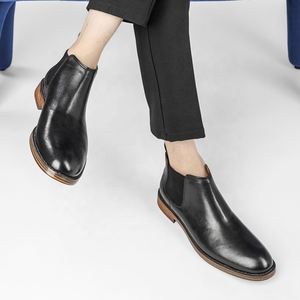 Men's Fashionable Formal Leather Boots Genuine Leather Boots - Product Image 1