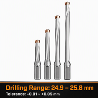 Foret à couronne SERTAN 24,9 x 25,8 mm, foret à trous profonds, porte-outil de perçage rotatif, lame à tête rotative, foret rapide CNC