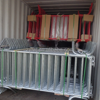 Valla temporal de metal, barreras de metal galvanizado, inmersión en caliente, directa de fábrica